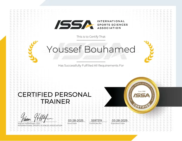 ISSA Certified Personal Trainer